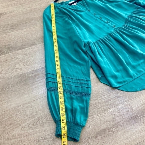 NWT Knox Rose Long Sleeve Button-Front Peasant Blouse Women's Plus Size XXL New - Picture 10 of 12